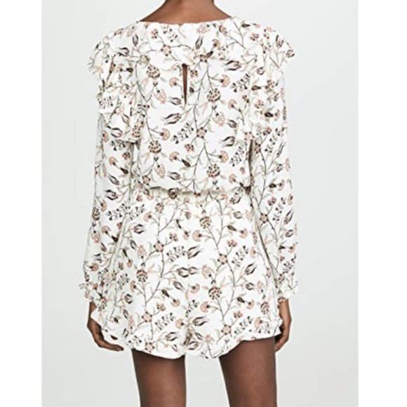 JACK by BB Dakota Ruffled Floral Romper Jumpsuit M - Picture 2 of 11